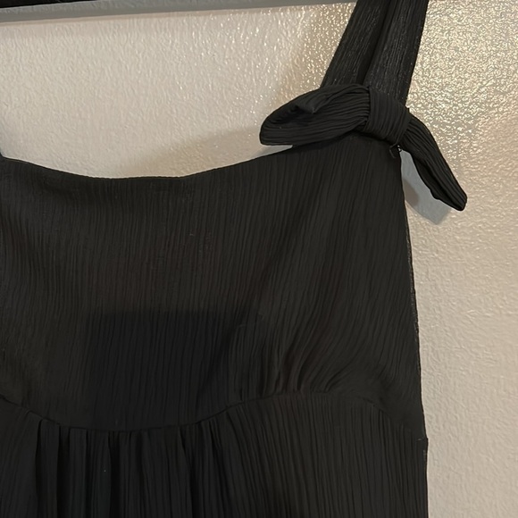 Juicy Couture black ruffle silk blend top size small - Picture 3 of 8